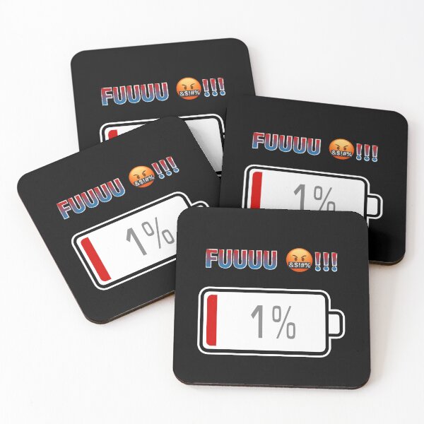 Item preview, Fuuuu !!! with Battery at 1% designed and sold by Moodific.