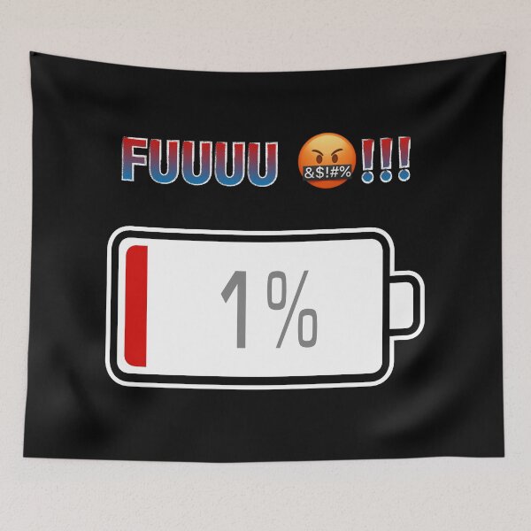 Item preview, Fuuuu !!! with Battery at 1% designed and sold by Moodific.