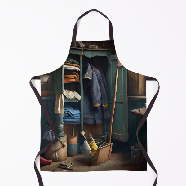 Item preview, Oil Painting of a Victorian Janitor's Closet Digital Painting designed and sold by CodeAndColors.