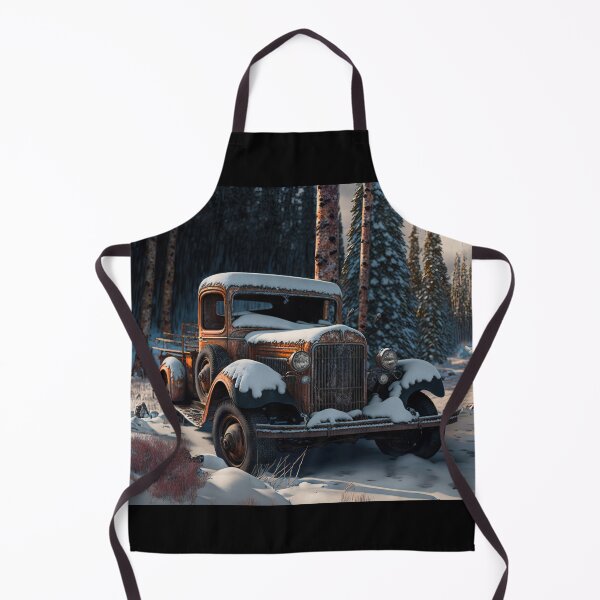 Item preview, Winter Pickup Truck #8, a perfect gift for all American Hot Rod fans designed and sold by RodZnRoll.