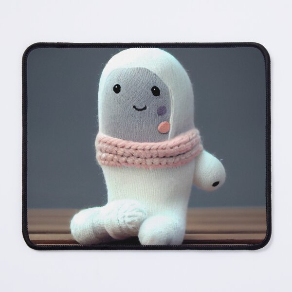 Artikelvorschau, Happy Little Cute Sock Character Digital Painting entworfen und verkauft von CodeAndColors.