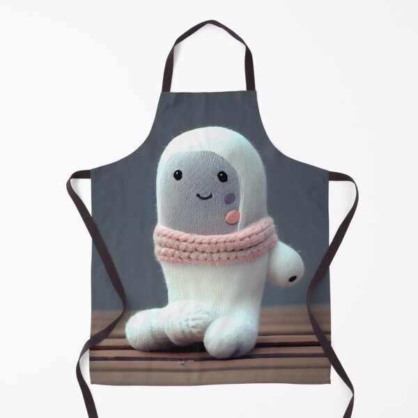 Artikelvorschau, Happy Little Cute Sock Character Digital Painting entworfen und verkauft von CodeAndColors.