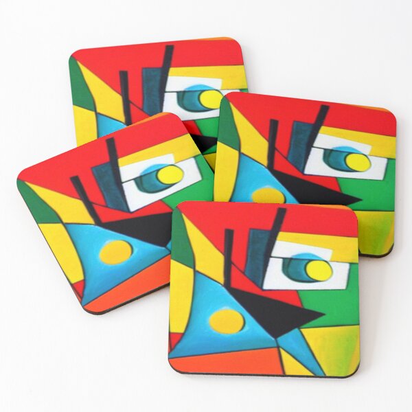 Item preview, Abstract Vivid Color Cubism designed and sold by calibrit.