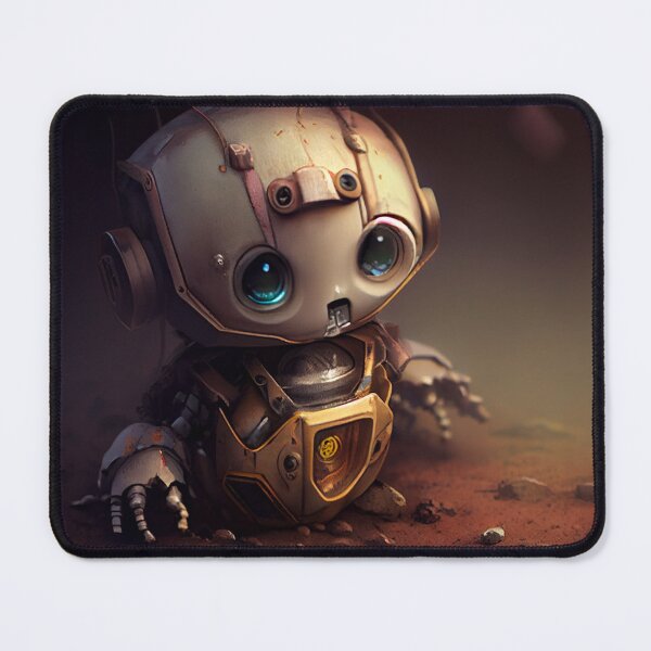 Item preview, Futuristic Cute Baby AI Robot Digital Painting designed and sold by CodeAndColors.
