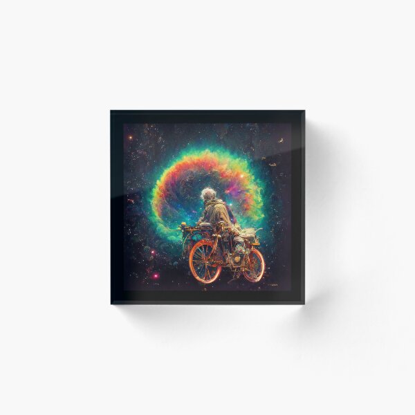 Aperçu de l'œuvre Le vélo de rêve psychédélique d’Albert Hoffmann #14 créée et vendue par 3ThePrompt.