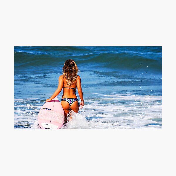 Item preview, Hot Bikini Surfer Babe designed and sold by EvcoStudio.