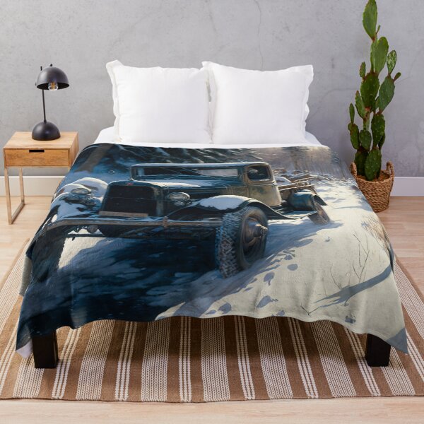 Item preview, Winter Pickup Truck #9, a perfect gift for all American Hot Rod fans designed and sold by RodZnRoll.