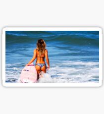 Hot Bikini Surfer Babe Sticker