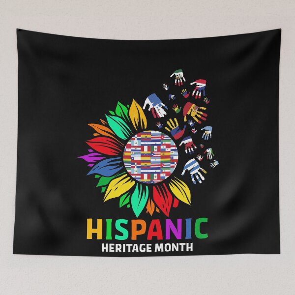 Item preview, Hand Flags Sunflower Root Latino Hispanic Heritage Month designed and sold by Best Designer.