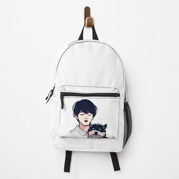 Item preview, Cool Illustration Of Kim Taehyung With A Cute Dog designed and sold by Kodexstore.