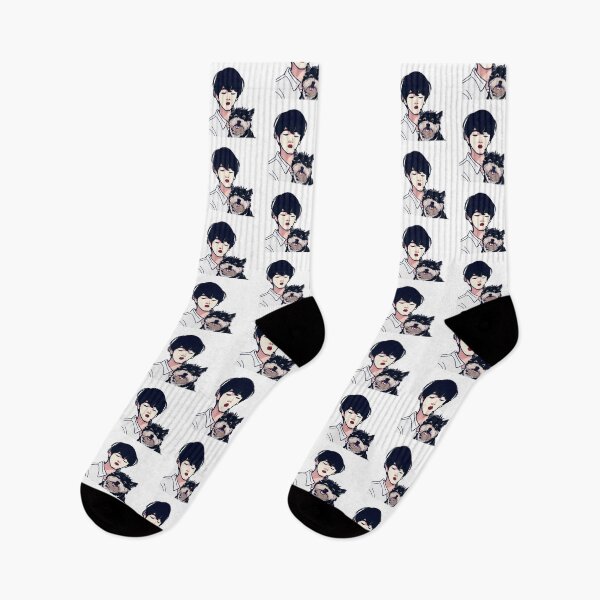 Item preview, Cool Illustration Of Kim Taehyung With A Cute Dog designed and sold by Kodexstore.