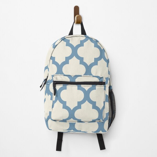 Item preview, Moroccan Quatrefoil Lattice Pattern Blue designed and sold by tonymagnerart.