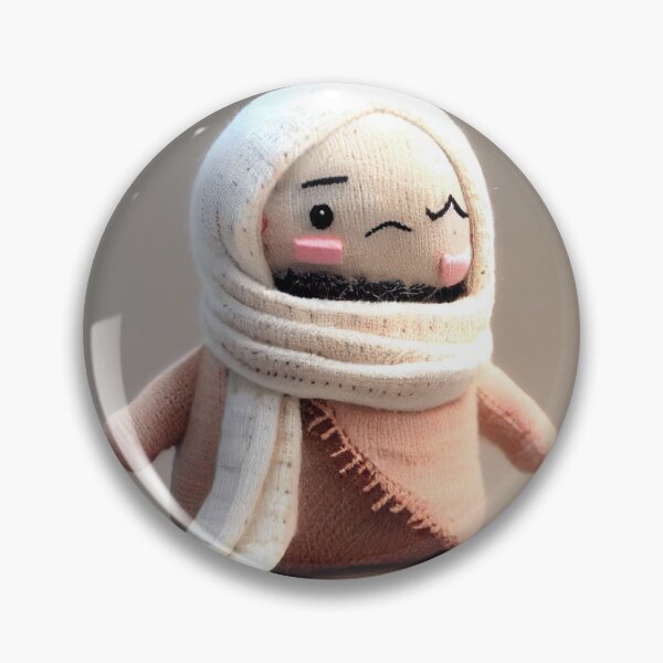 Artikelvorschau, Kawaii Winking Cute Sock Character Digital Painting entworfen und verkauft von CodeAndColors.