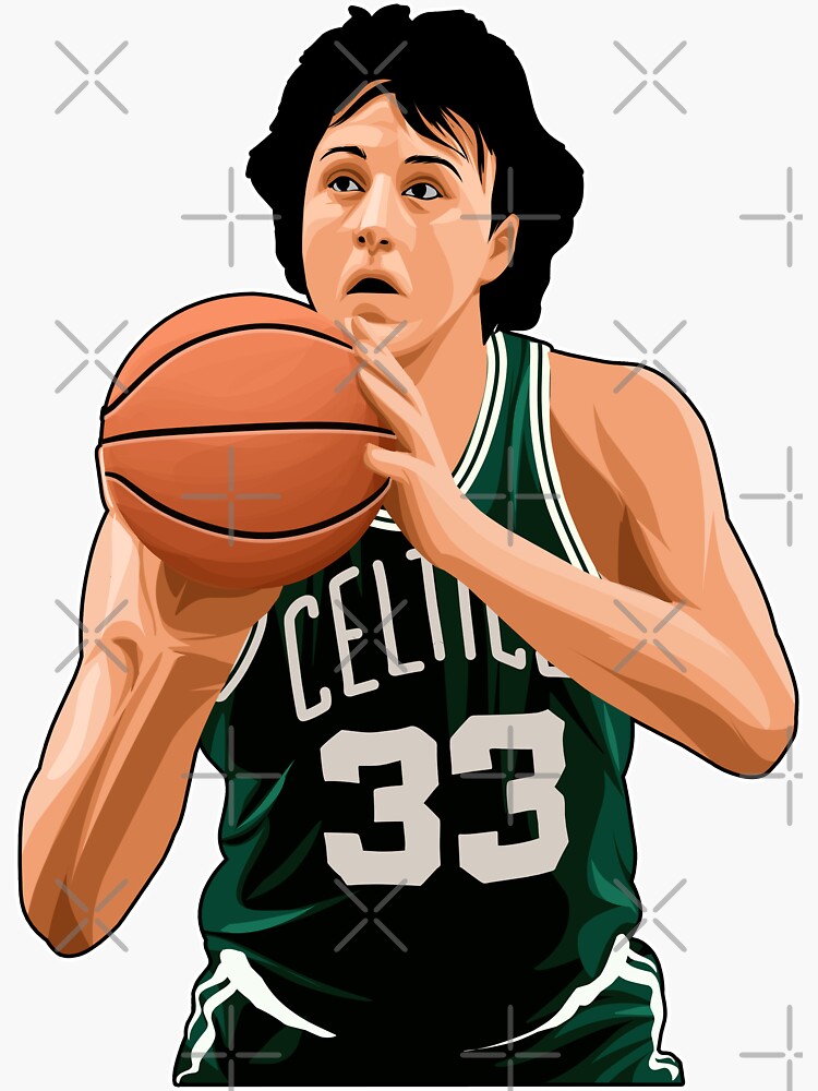 "Larry Bird 33 Ready to Shoot" Sticker for Sale by TacklePack Redbubble
