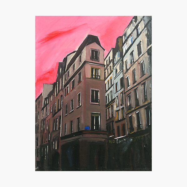 Item preview, Pink Dawn Sky In Paris designed and sold by golan22may.