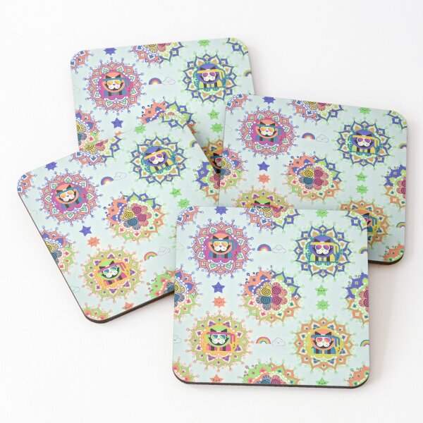 Item preview, Flower Ninja Cat Patterns designed and sold by DEKA777.