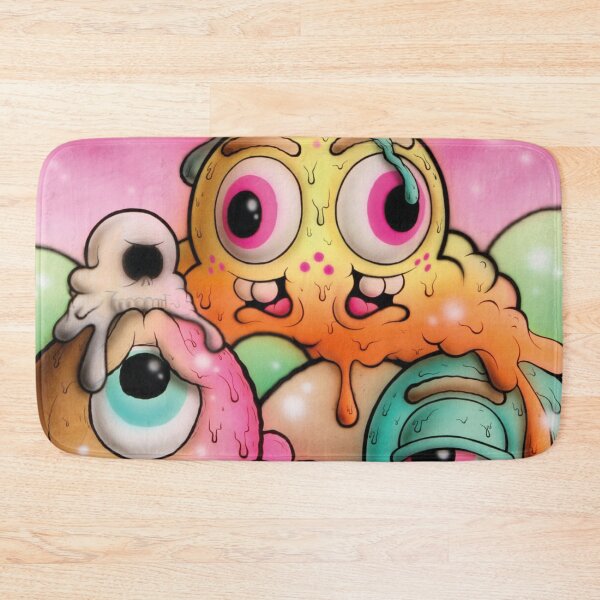 buff monster , top design Bath Mat