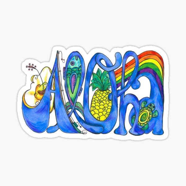 Aloha Sticker