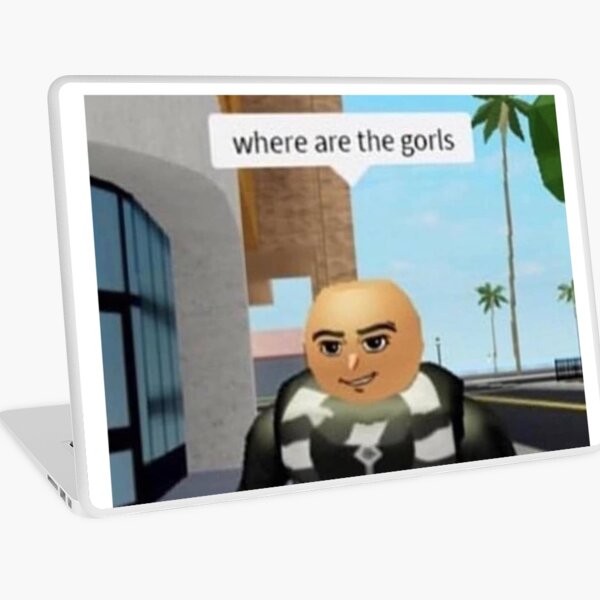 where are the gorls? Laptop Skin for Sale by EliasBNSA