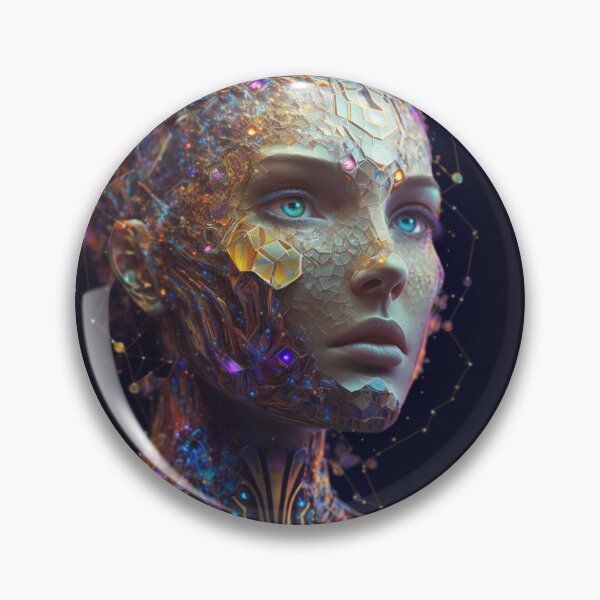 Aperçu de l'œuvre Intelligence Artificielle Consciente #4 créée et vendue par 3ThePrompt.