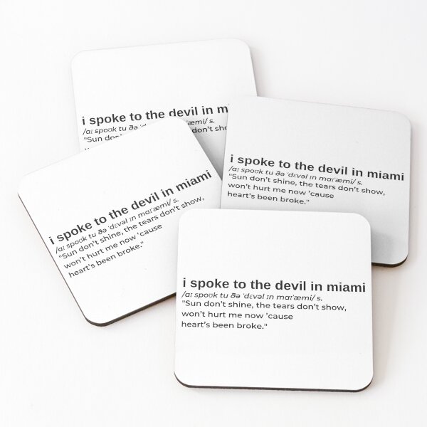 Item preview, I Spoke To The Devil In Miami, He Said Everything Would Be Fine by XXXTentacion designed and sold by RapLyricsStore.
