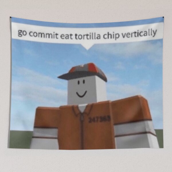 Item preview, go commit eat tortilla chip vertically designed and sold by EliasBNSA.