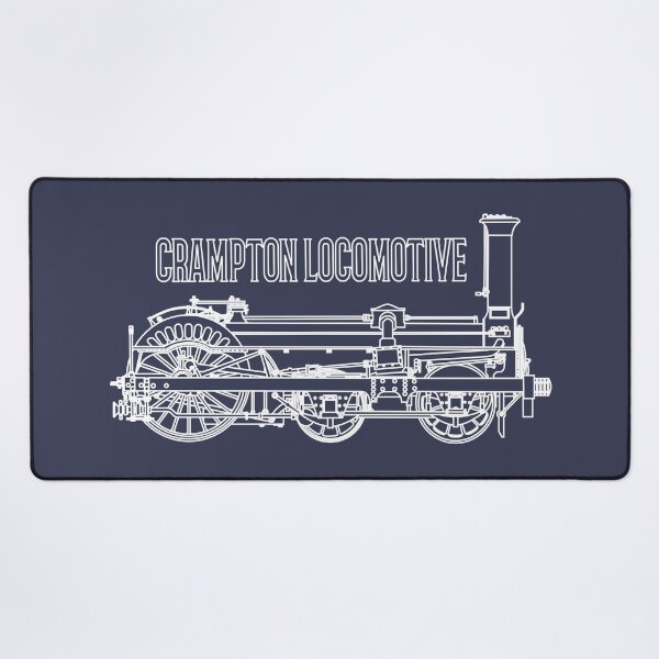 Item preview, Crampton 1846 Steam Locomotive Blueprint Diagram Gift designed and sold by Maljonic.