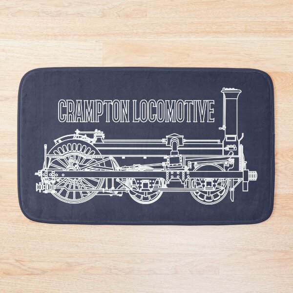 Item preview, Crampton 1846 Steam Locomotive Blueprint Diagram Gift designed and sold by Maljonic.