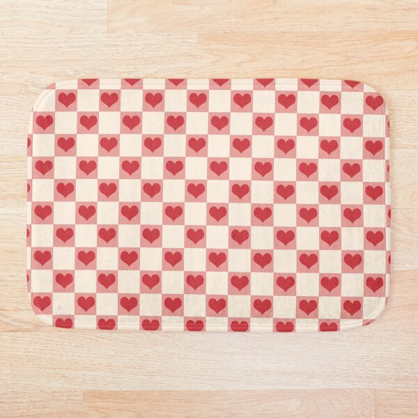 Item preview, Pink and Red Heart Checkerboard designed and sold by rebekahandco.