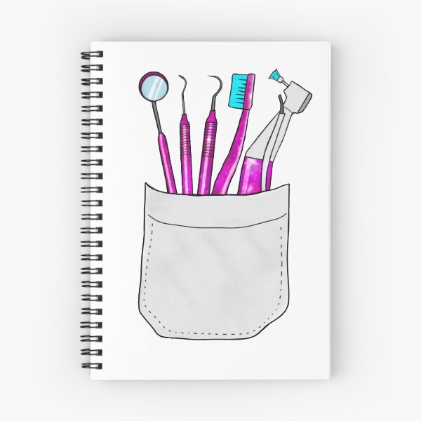 Item preview, Pink dental instruments in a pocket designed and sold by guaka-molly.