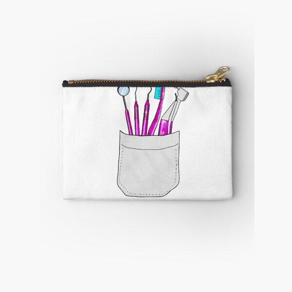 Item preview, Pink dental instruments in a pocket designed and sold by guaka-molly.