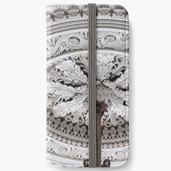 1832 Plaster Medallion in Double Parlor iPhone Wallet