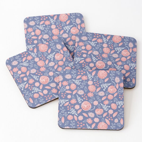 Item preview, Flowers Doodle pattern designed and sold by PerlaDesignArt.