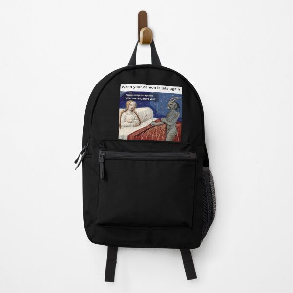 Item preview, When your demon is late again - Thanksgiving, Christmas And Birthday Party Gift Ideas for Classic Memes Lovers and Fans designed and sold by Memeing Everything.