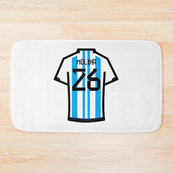 Item preview, Molina #26 ARG Blue White 22 Football Jersey designed and sold by Millustgfx.