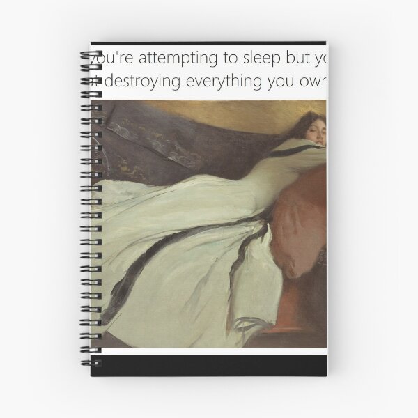 Item preview, When you're attempting to sleep but you hear your cat - Thanksgiving, Christmas And Birthday Party Gift Ideas for Classic Memes Lovers and Fans designed and sold by Memeing Everything.
