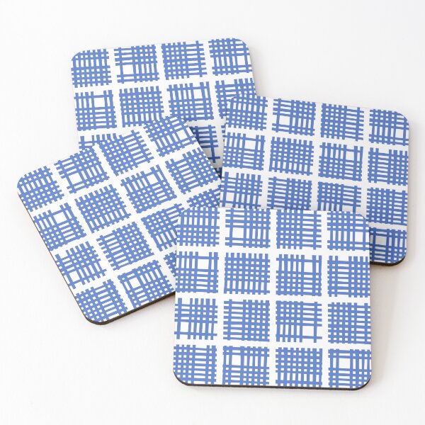 Item preview, Cross Hatch Patches Pattern Blue designed and sold by tonymagnerart.