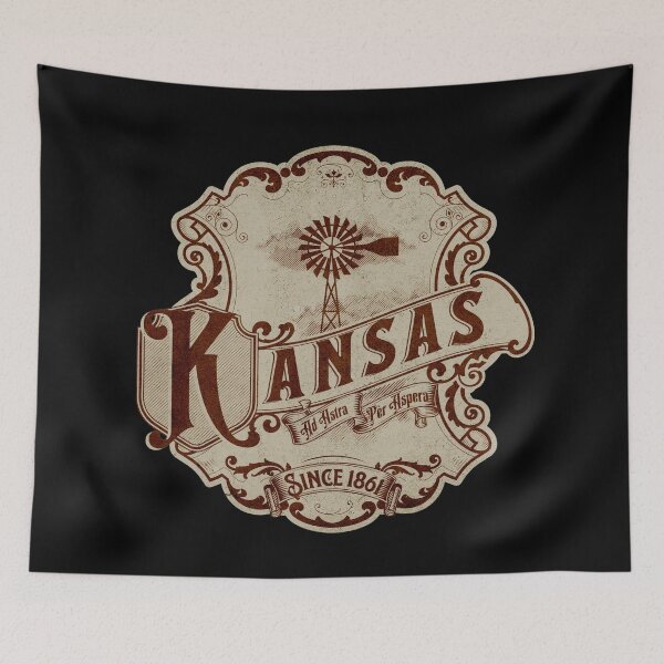 Item preview, Kansas Ad Astra Per Aspera Ornate Windmill Vintage Antique designed and sold by itsrturn.