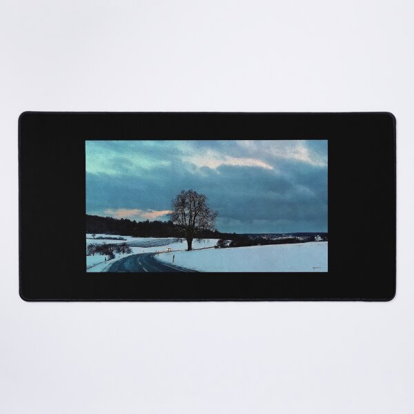Item preview, street with Linden tree in winter designed and sold by Wolfgang Schweizer.