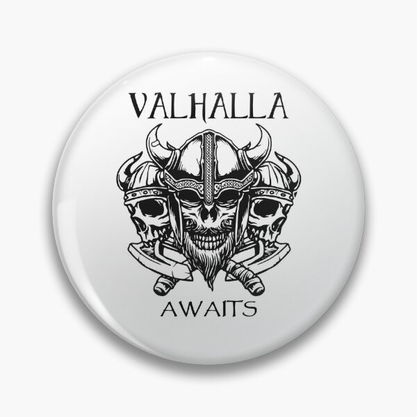 Item preview,  Valhalla Awaits - 3 Vikings Warrior Black and White designed and sold by Georgy09.
