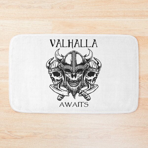 Item preview,  Valhalla Awaits - 3 Vikings Warrior Black and White designed and sold by Georgy09.