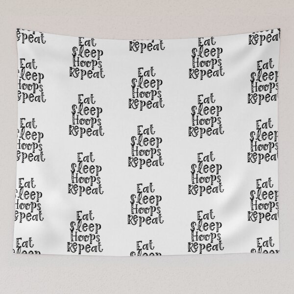 Item preview, Eat Sleep Hoops Repeat designed and sold by nextneveldesign.