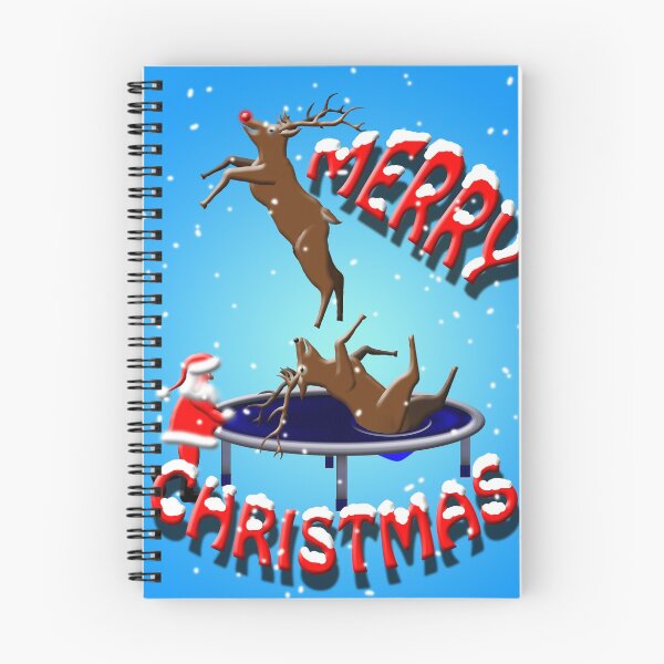 Item preview, trampolining reindeers at christmas designed and sold by gruntpig.
