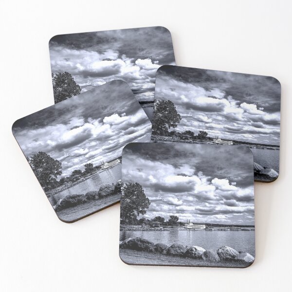 Item preview, Canandaigua Lake in Black and White designed and sold by passingpixels.