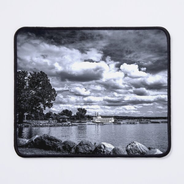 Item preview, Canandaigua Lake in Black and White designed and sold by passingpixels.