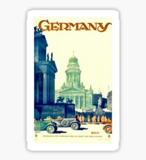 Vintage Deutschland Reise Poster Sticker
