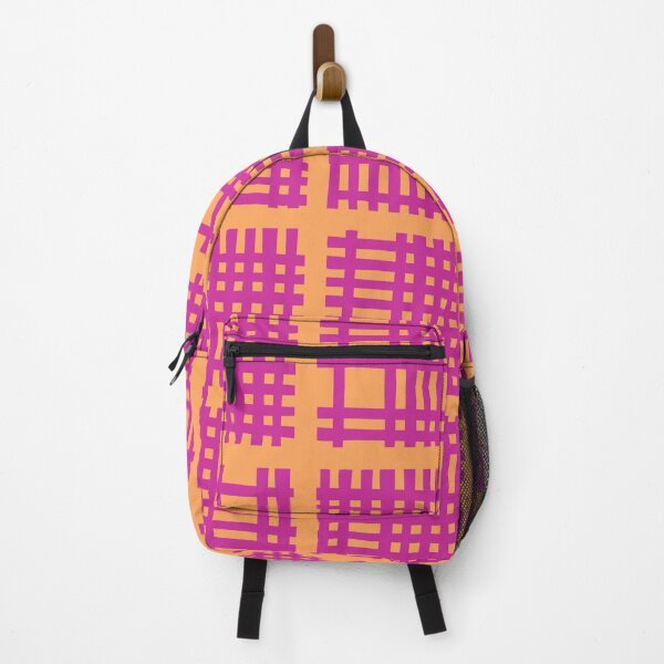 Artikelvorschau, Cross Hatch Patches Pattern Orange and Magenta entworfen und verkauft von tonymagnerart.