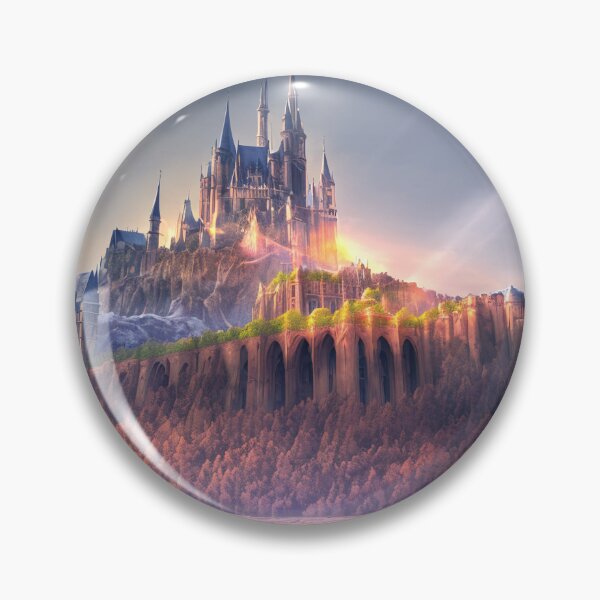 Item preview, A Lone Mountain Fortress designed and sold by GeomanticArts.