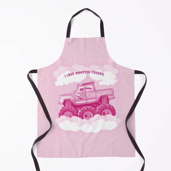 Item preview, Pink Version I Love Monster Trucks Image designed and sold by India2022.