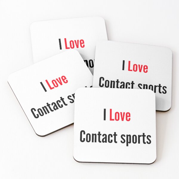 Item preview, I love Contact sports designed and sold by FunifyQuotes.
